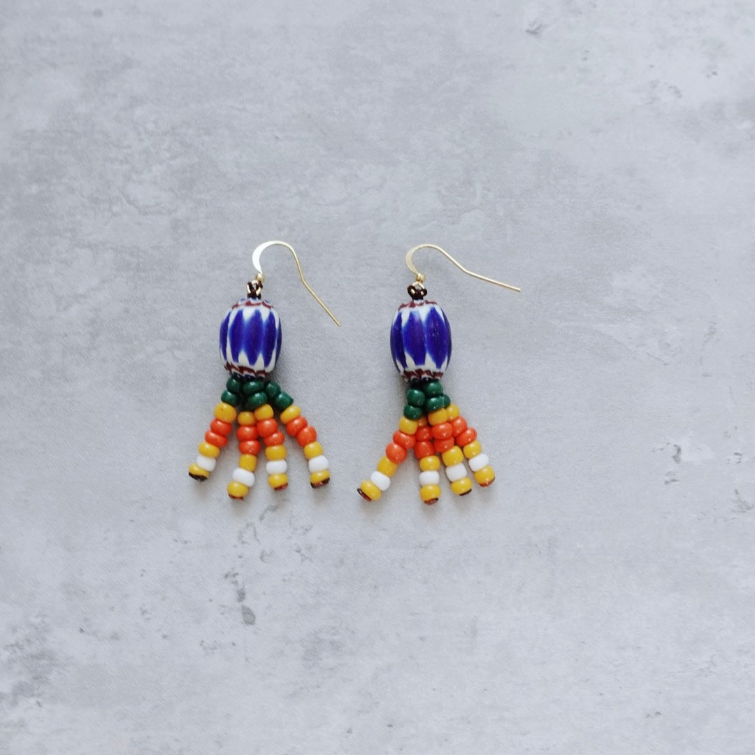 Paraggi Earrings - beaded strands