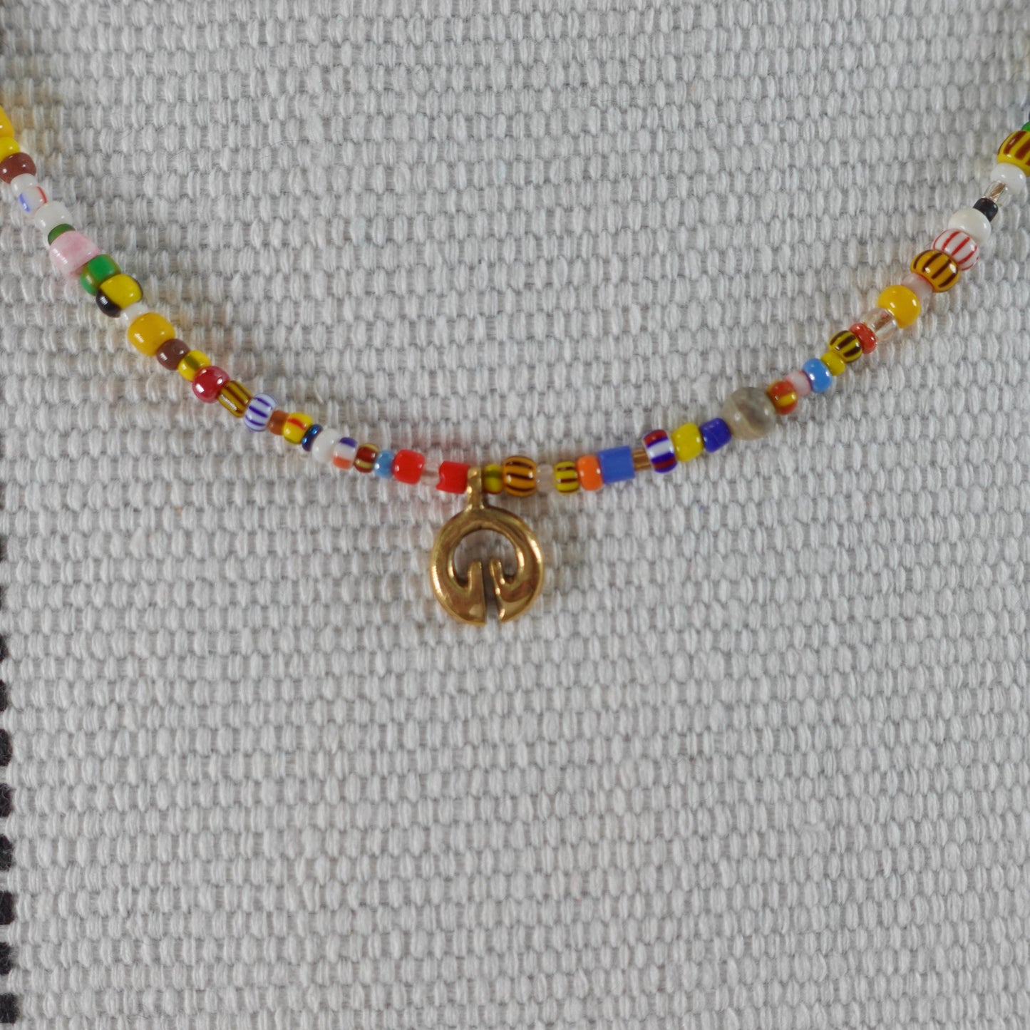 Mini African Trade Bead Necklace - Petite