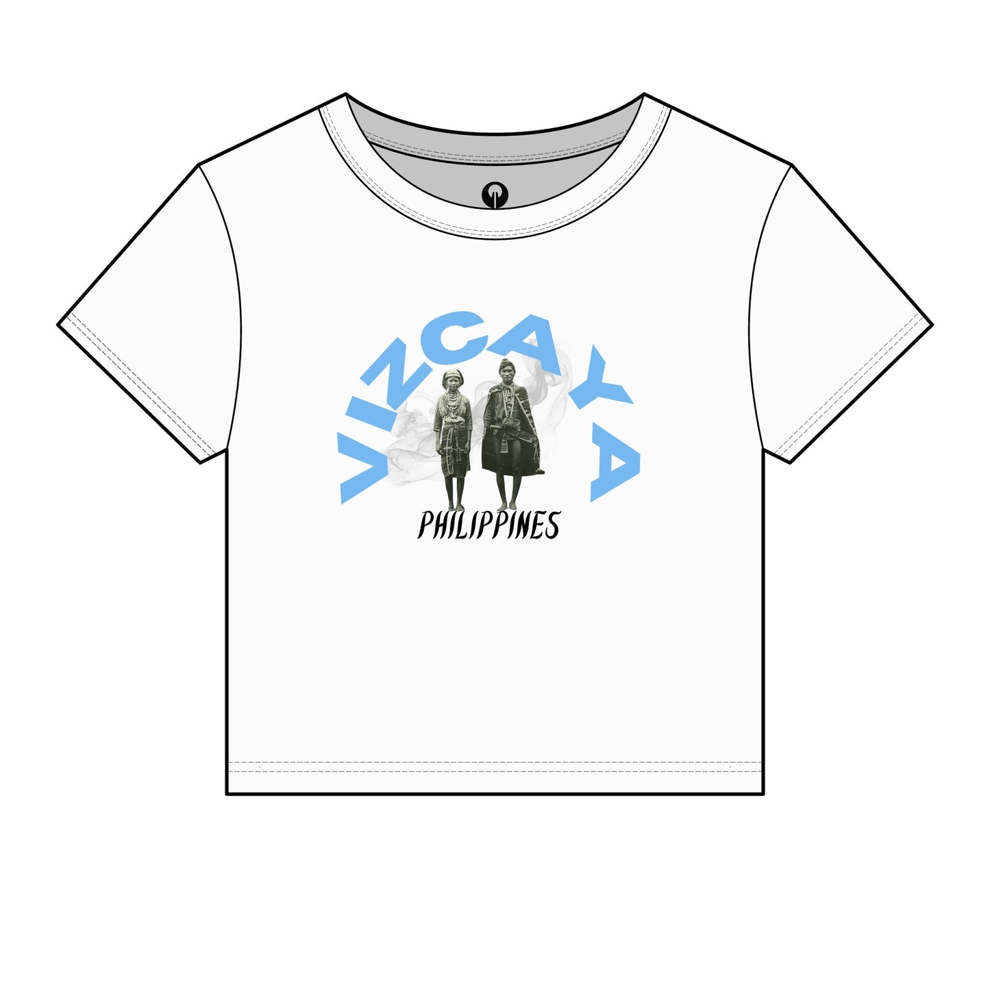 MOTHER LANDS Crop Tee - Blue VIZCAYA