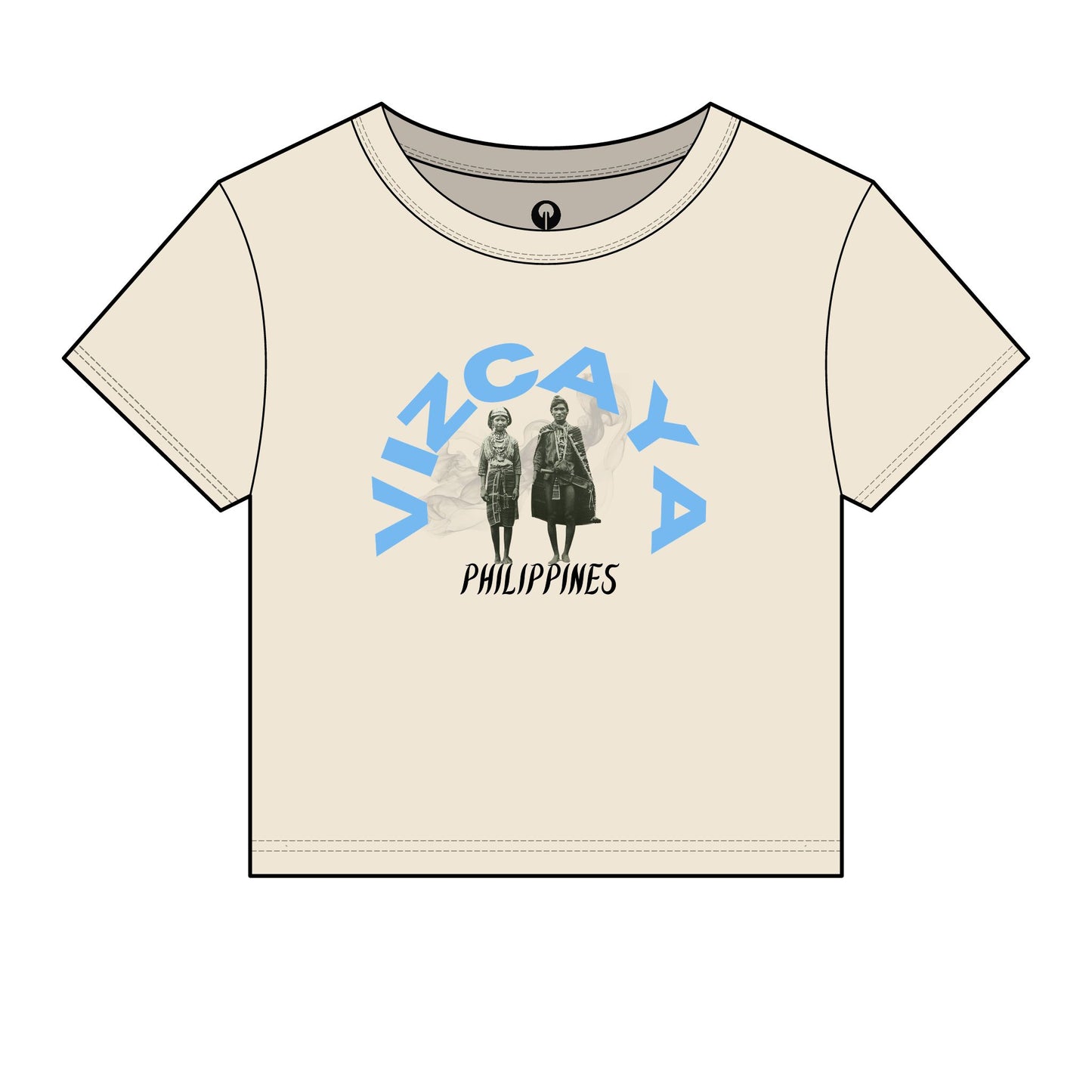 MOTHER LANDS Crop Tee - Blue VIZCAYA