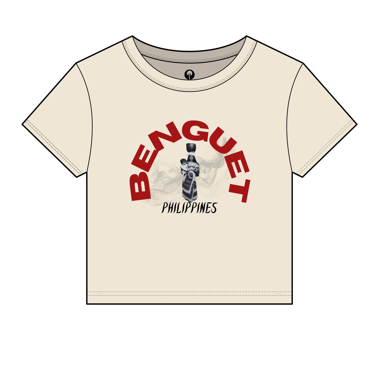 MOTHER LANDS Crop Tee - Red BENGUET