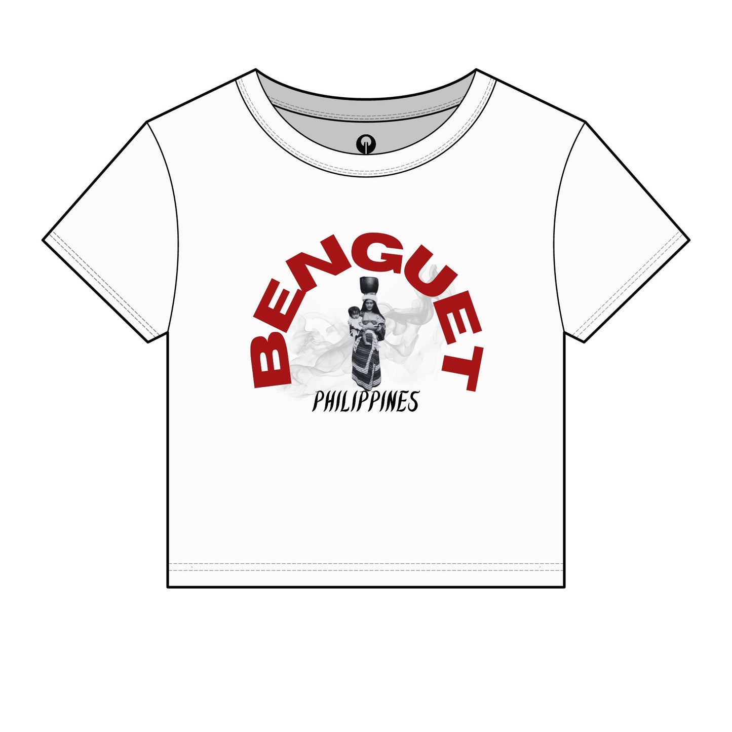 MOTHER LANDS Crop Tee - Red BENGUET