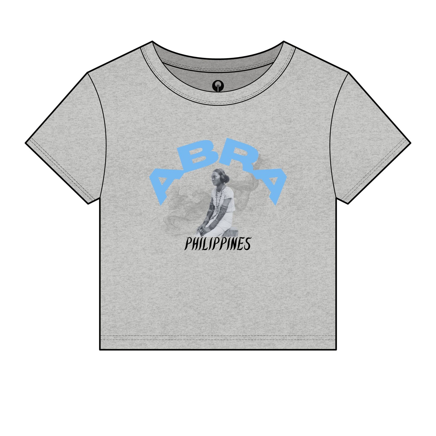 MOTHER LANDS Crop Tee - Blue ABRA