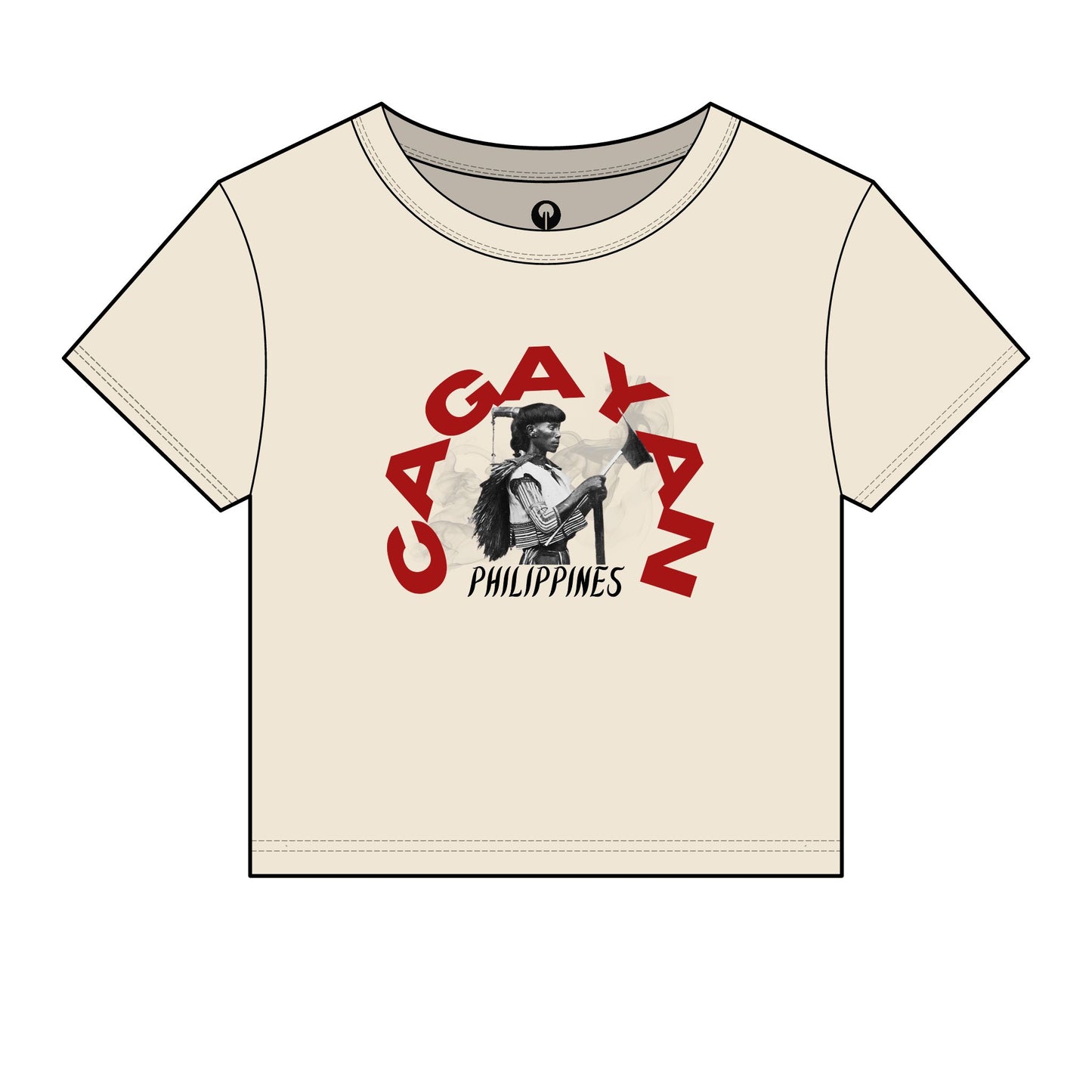 MOTHER LANDS Crop Tee - Red CAGAYAN