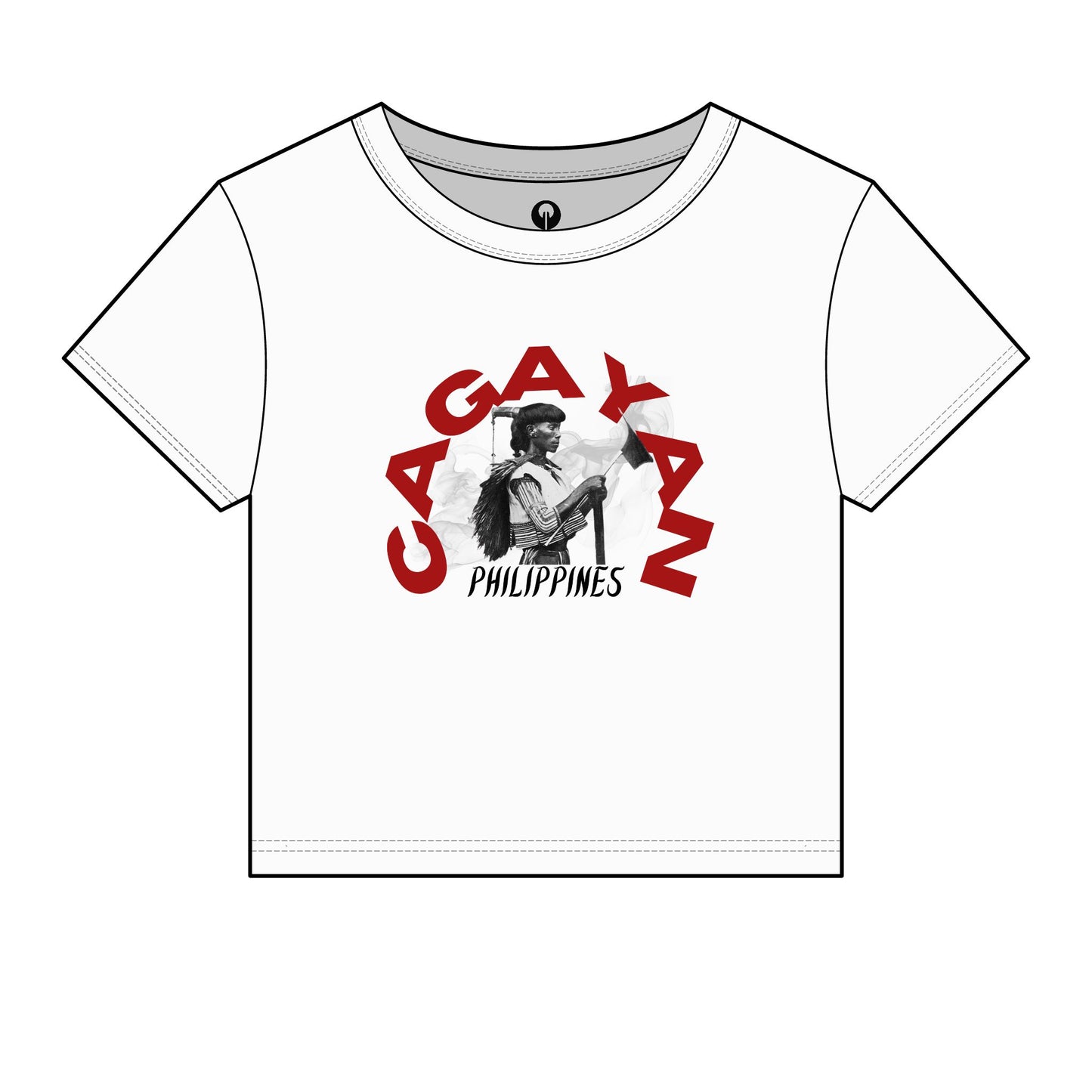 MOTHER LANDS Crop Tee - Red CAGAYAN