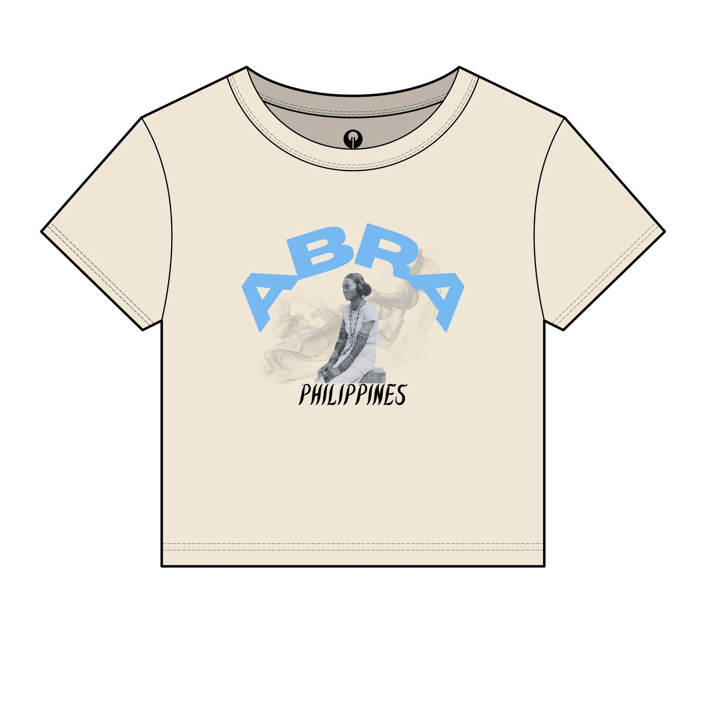 MOTHER LANDS Crop Tee - Blue ABRA