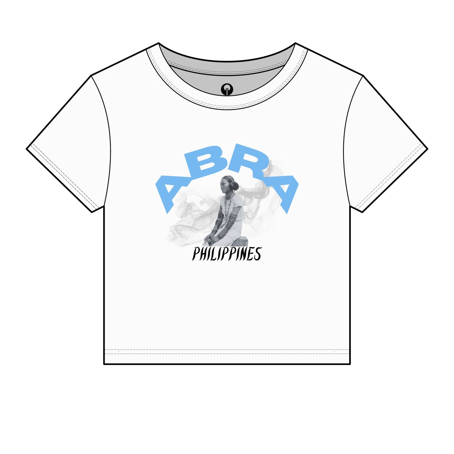 MOTHER LANDS Crop Tee - Blue ABRA
