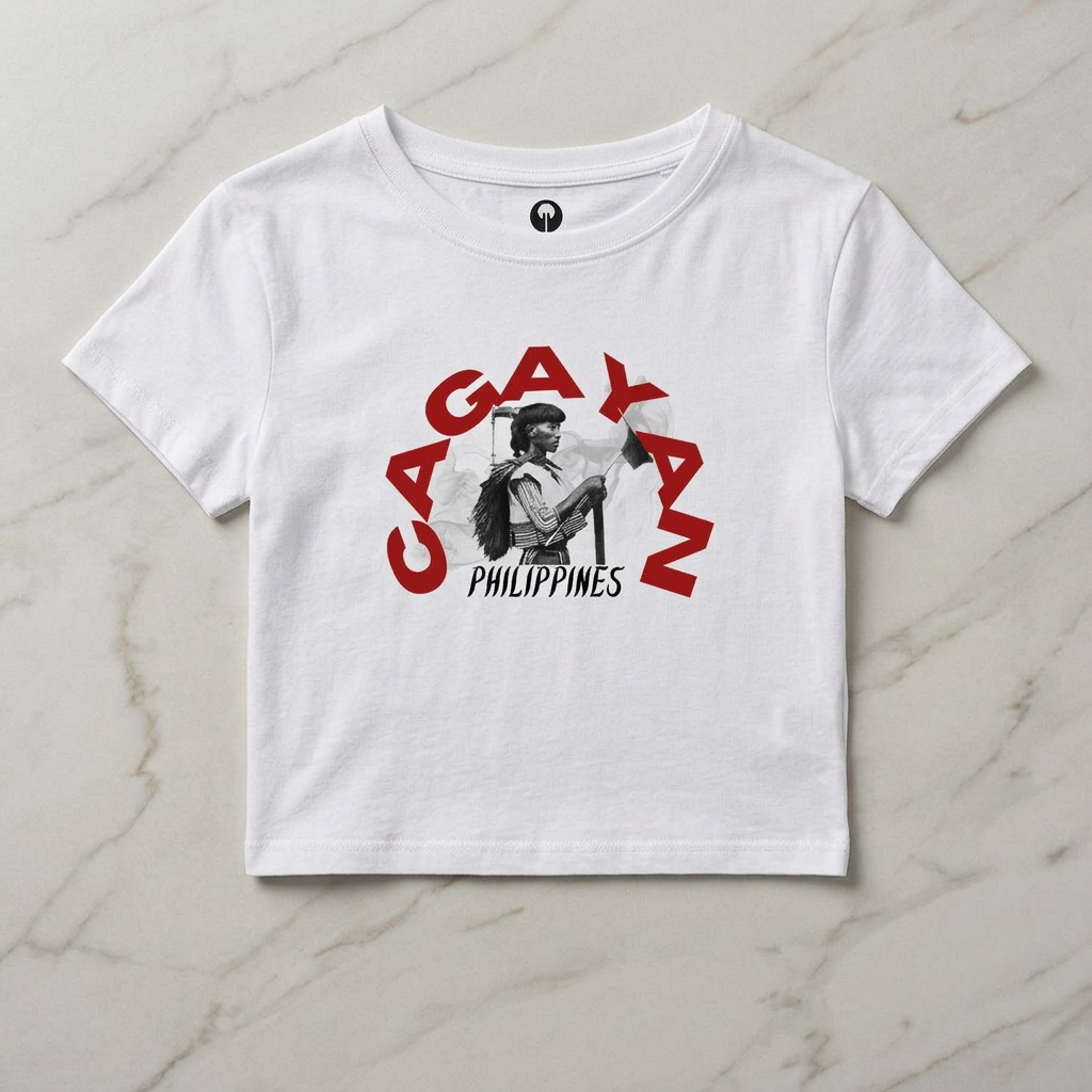 MOTHER LANDS Crop Tee - Red CAGAYAN