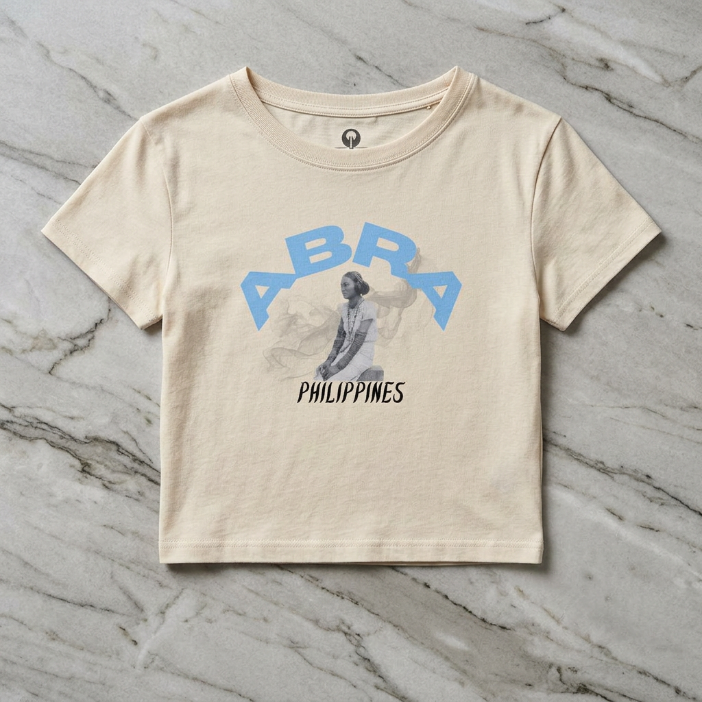 MOTHERLANDS Crop Tee - Blue ABRA