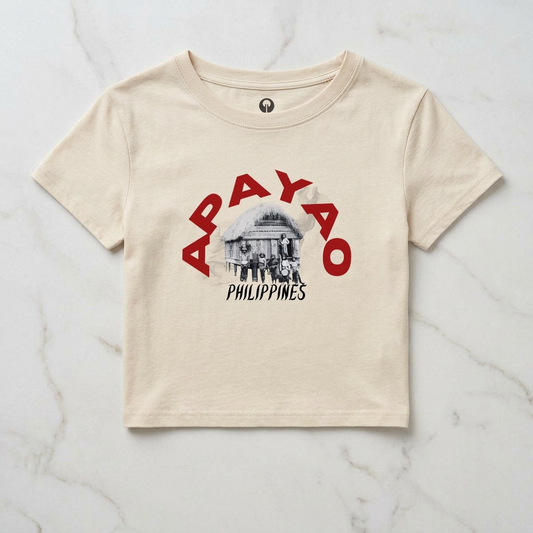 MOTHERLANDS Crop Tee - Red APAYAO