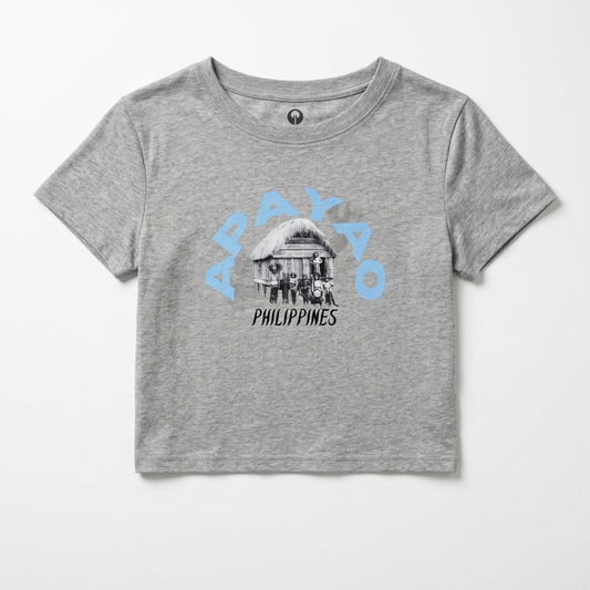 MOTHERLANDS Crop Tee - Blue APAYAO