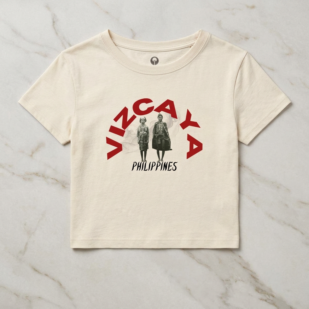 MOTHER LANDS Crop Tee - Red VIZCAYA
