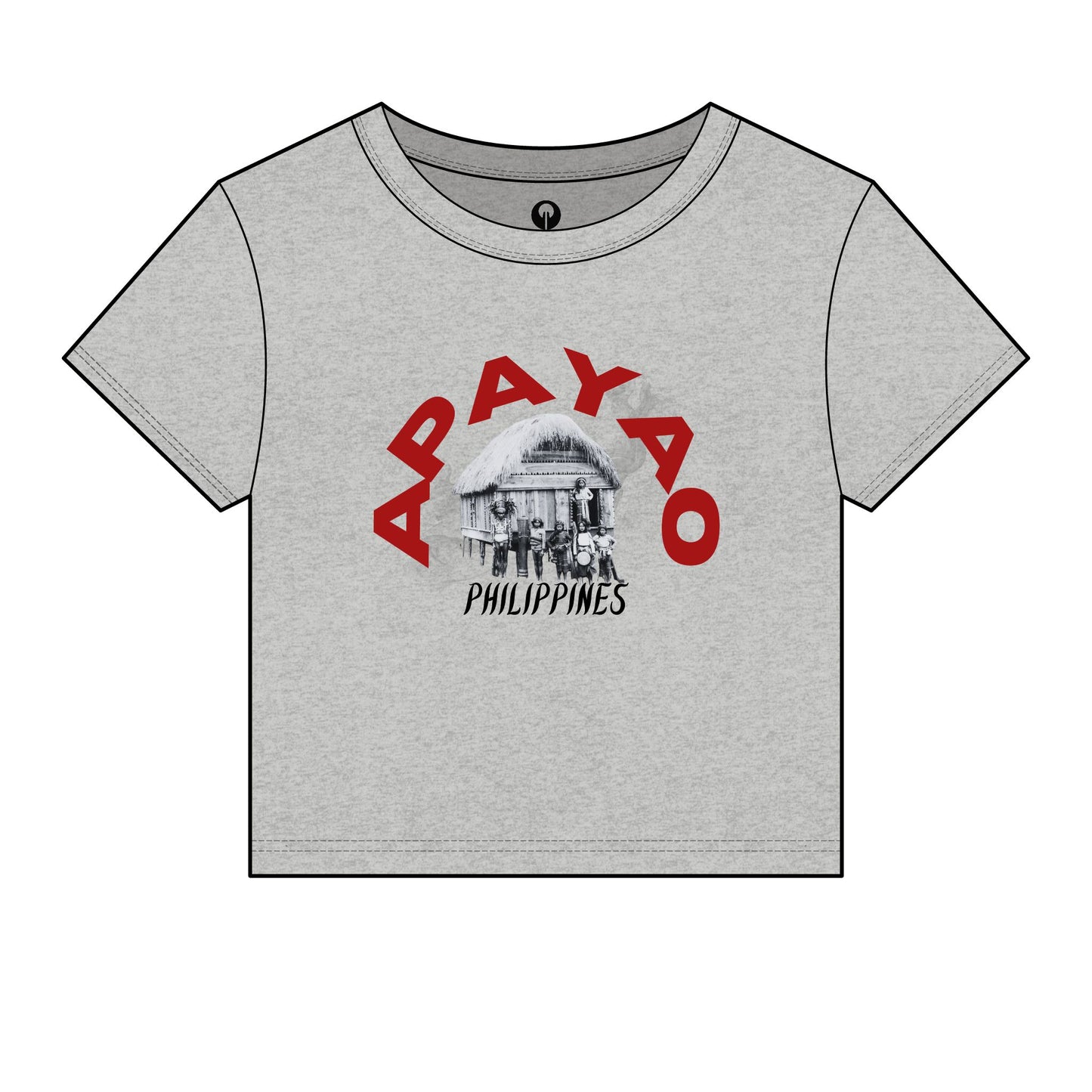 MOTHER LANDS Crop Tee - Red APAYAO