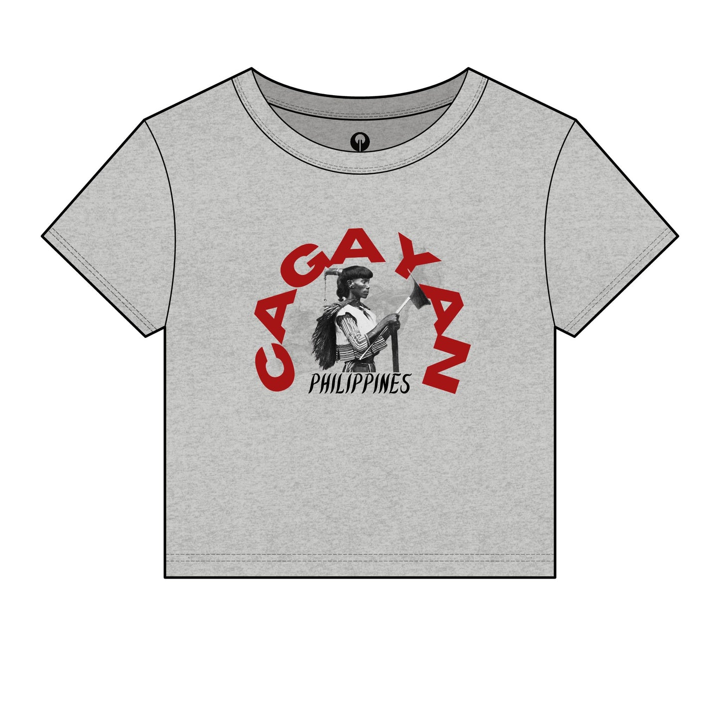 MOTHER LANDS Crop Tee - Red CAGAYAN