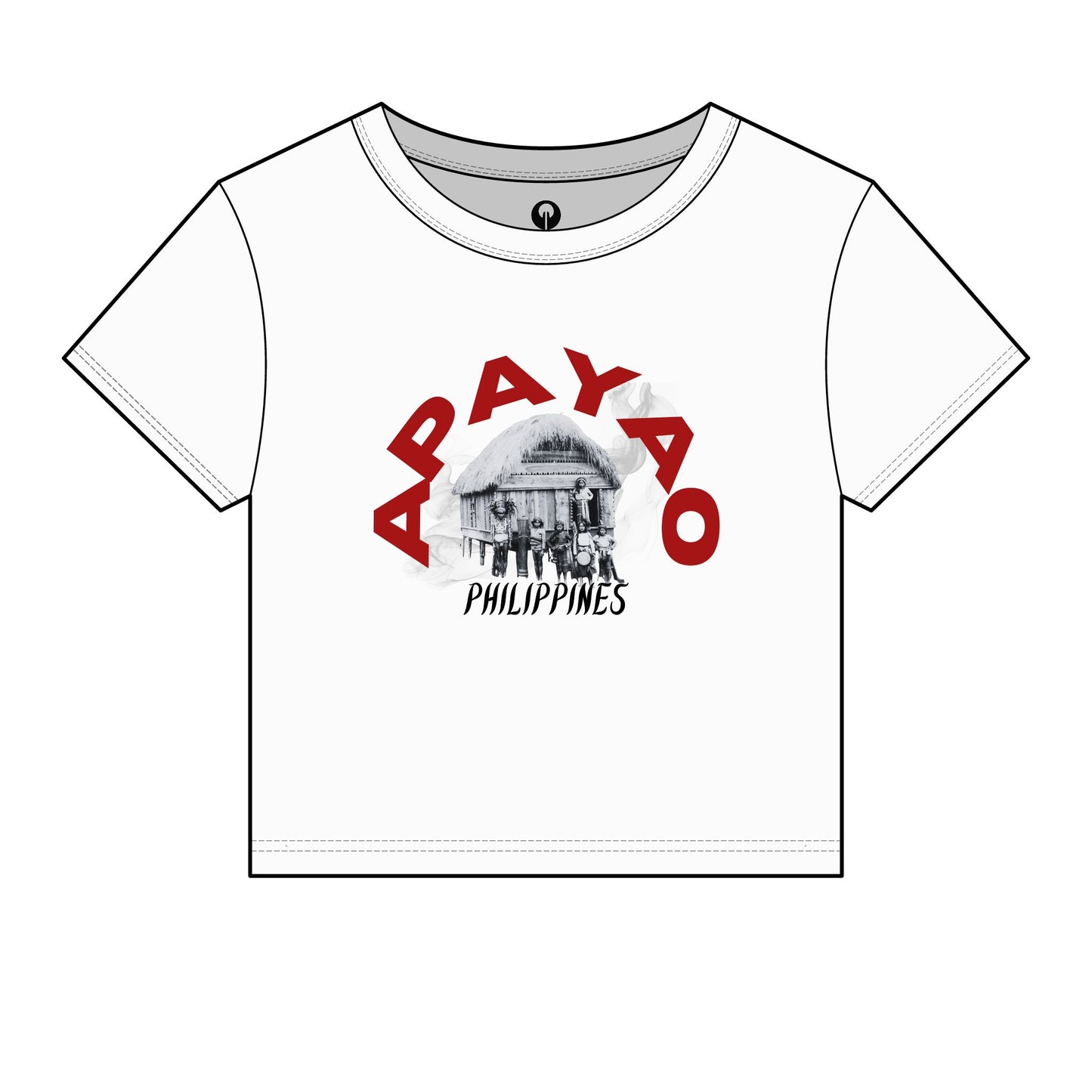MOTHER LANDS Crop Tee - Red APAYAO