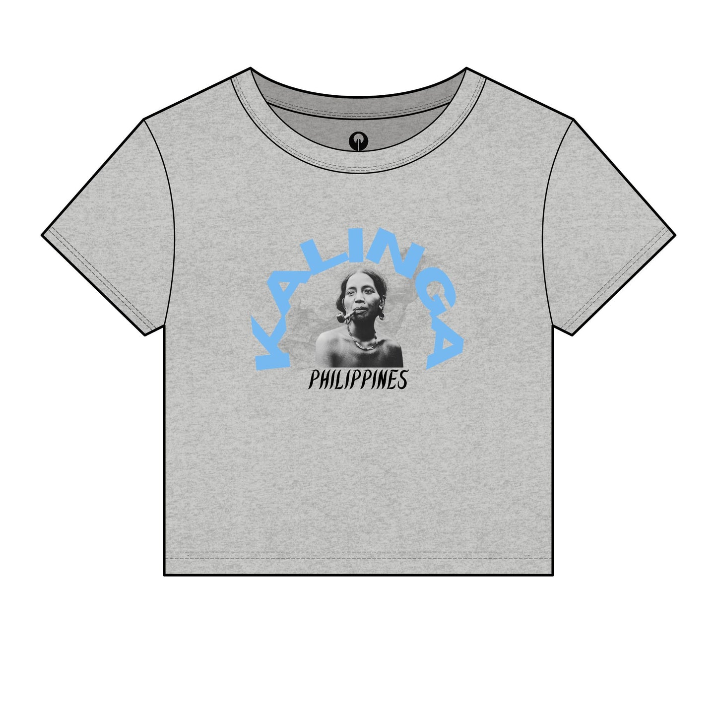 MOTHER LANDS Crop Tee - Blue KALINGA