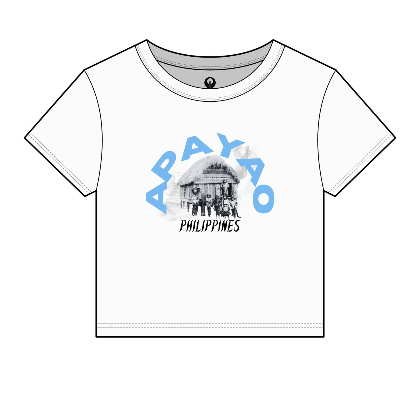 MOTHER LANDS Crop Tee - Blue APAYAO