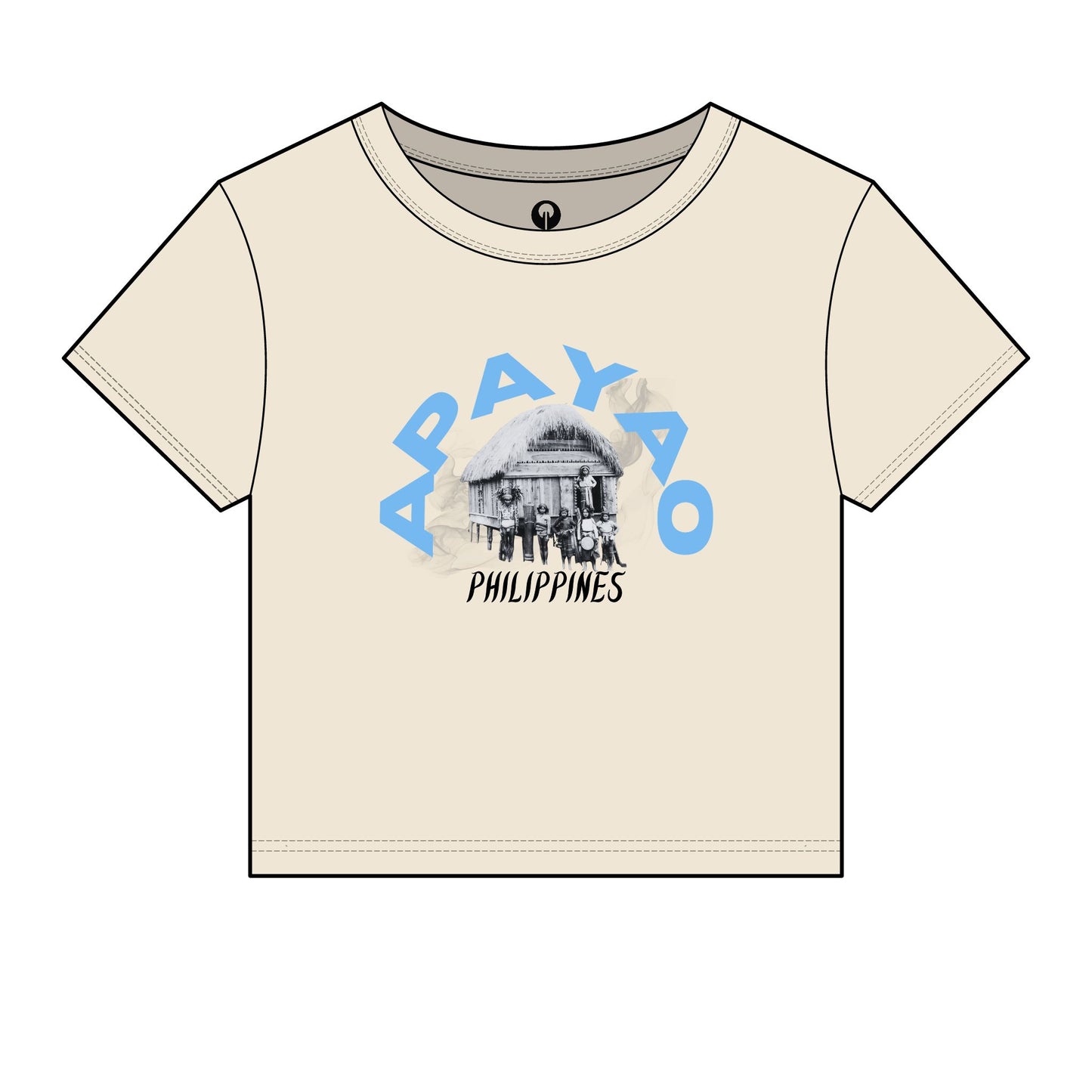 MOTHER LANDS Crop Tee - Blue APAYAO