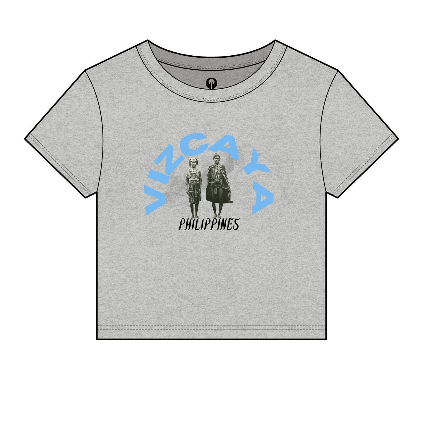 MOTHER LANDS Crop Tee - Blue VIZCAYA