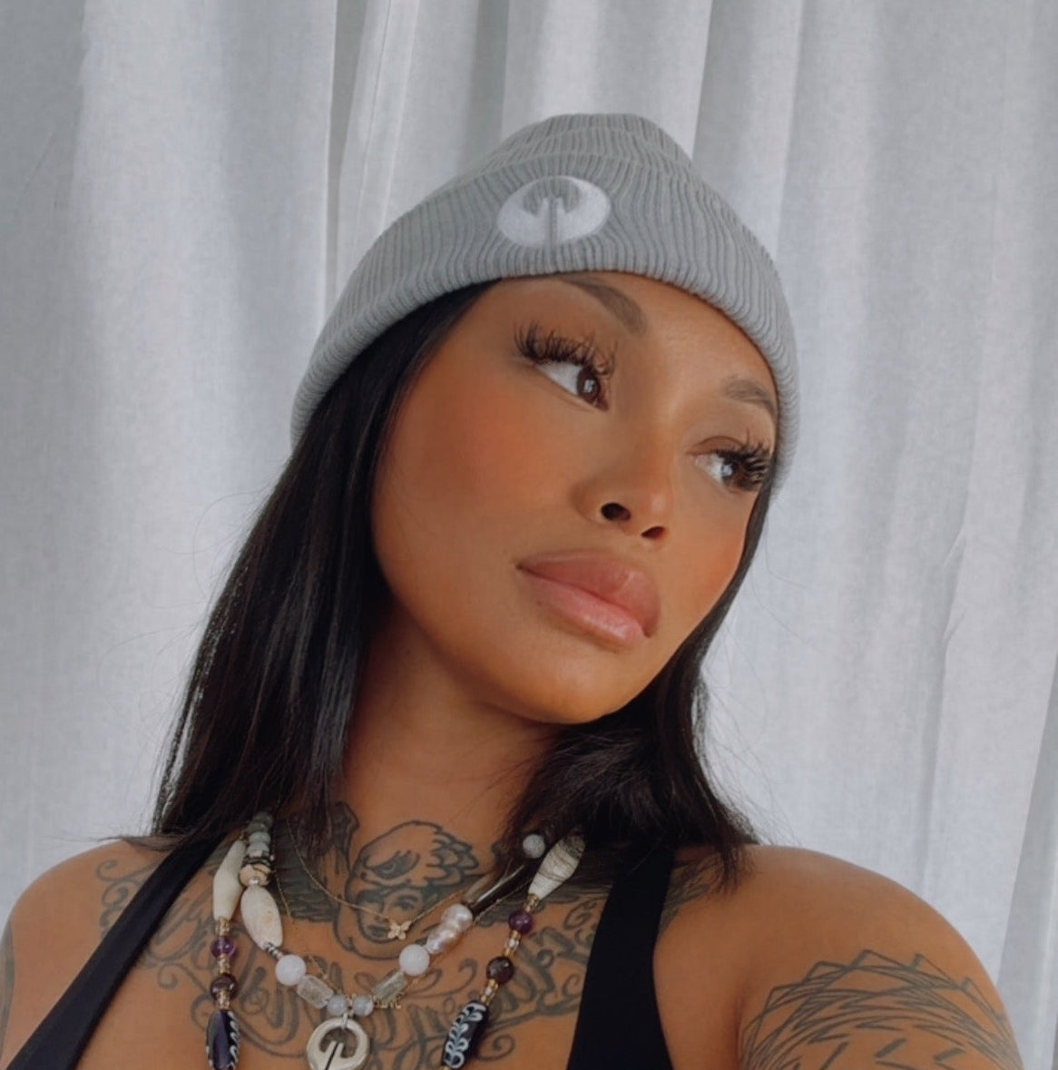 GOOD KARMA BEANIE - Gray