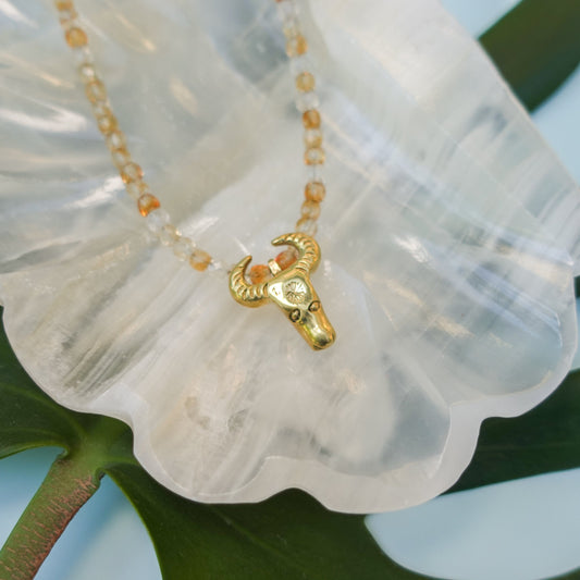 Nuwang Necklace - Citrine