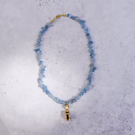 Bulul Necklace - Aquamarine