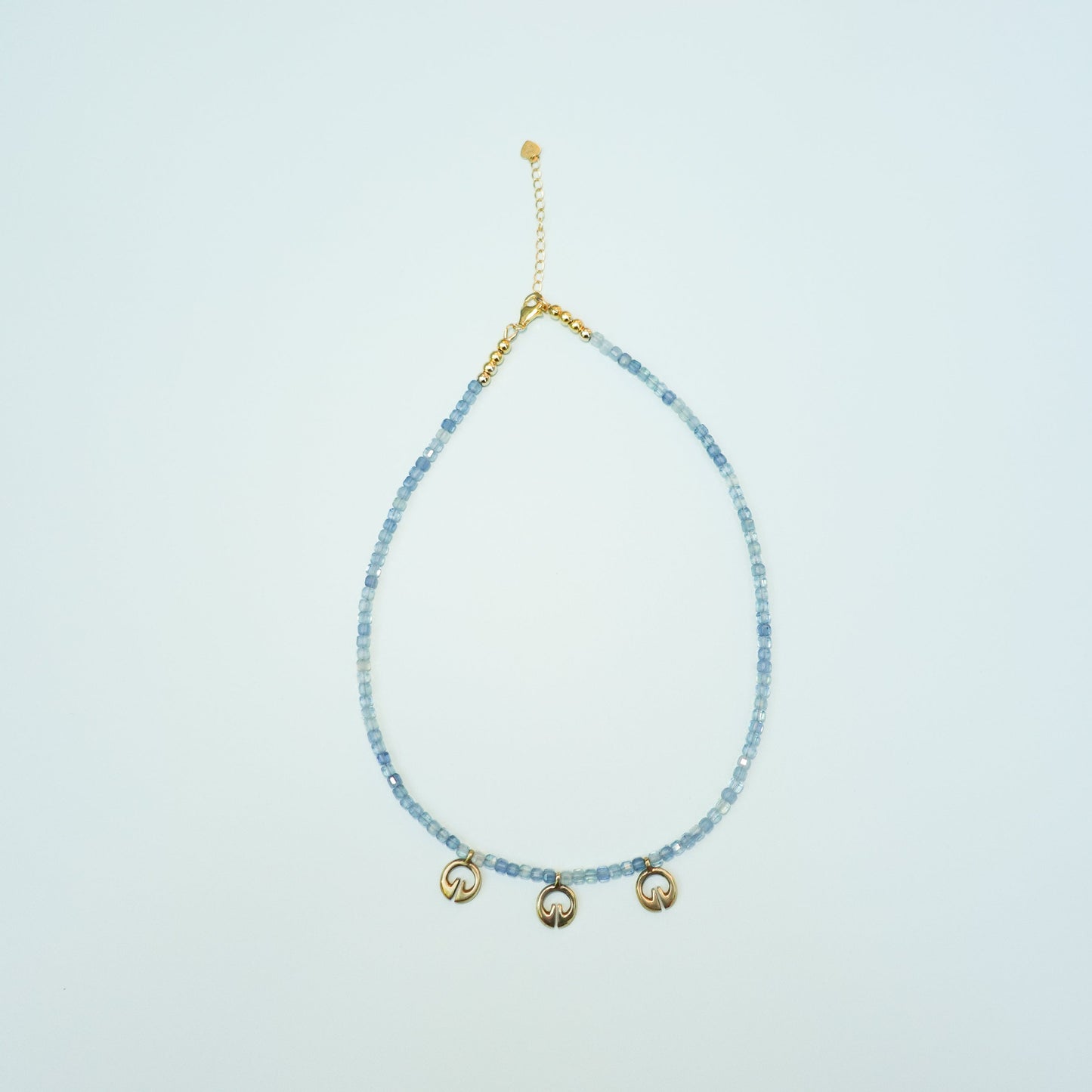 Past, Present + Future Necklace - Aquamarine