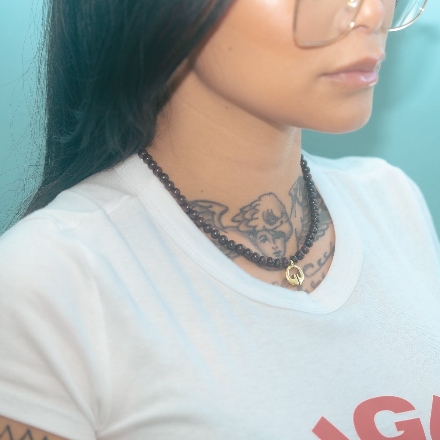 Kananumoan Necklace - Garnet
