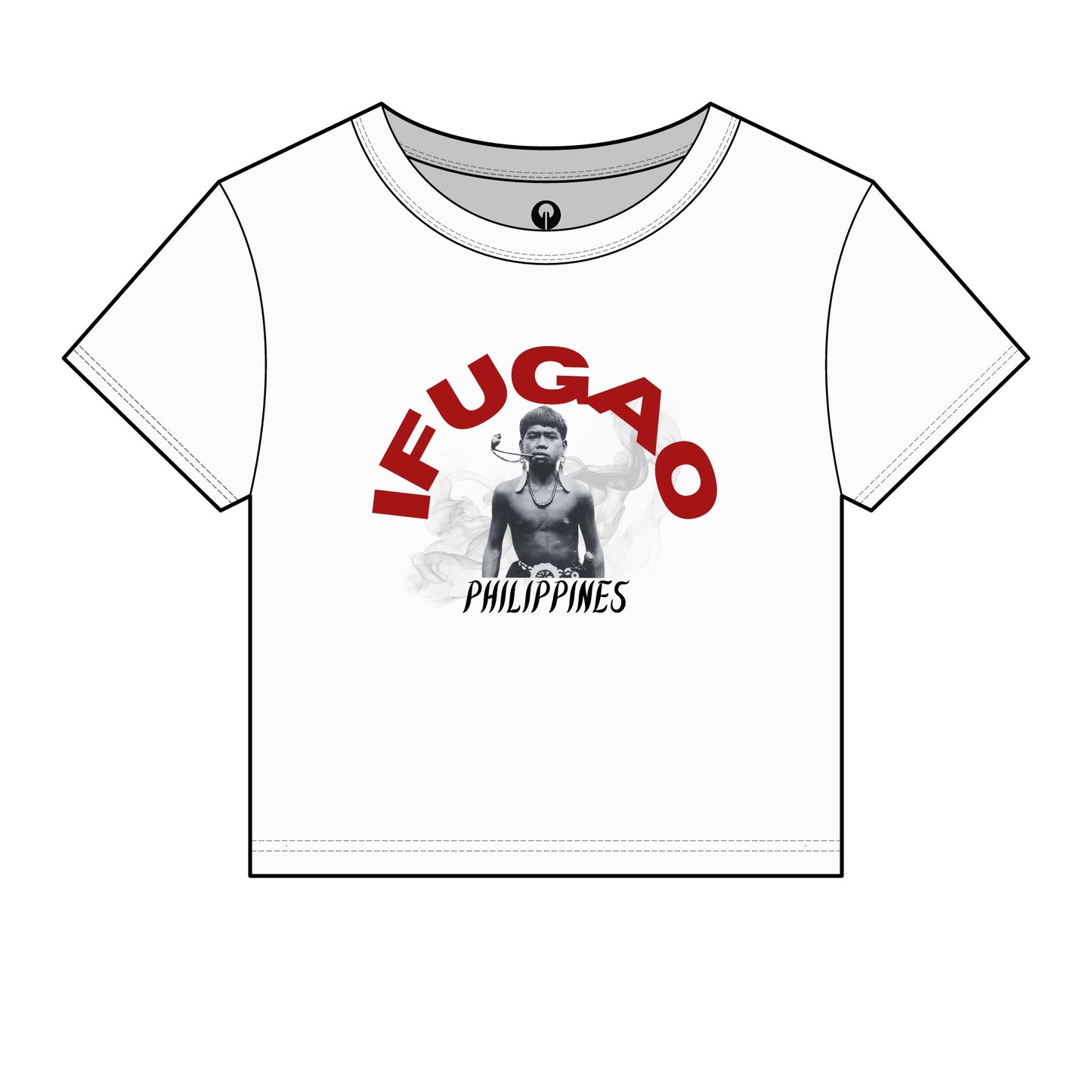MOTHER LANDS Crop Tee - Red IFUGAO