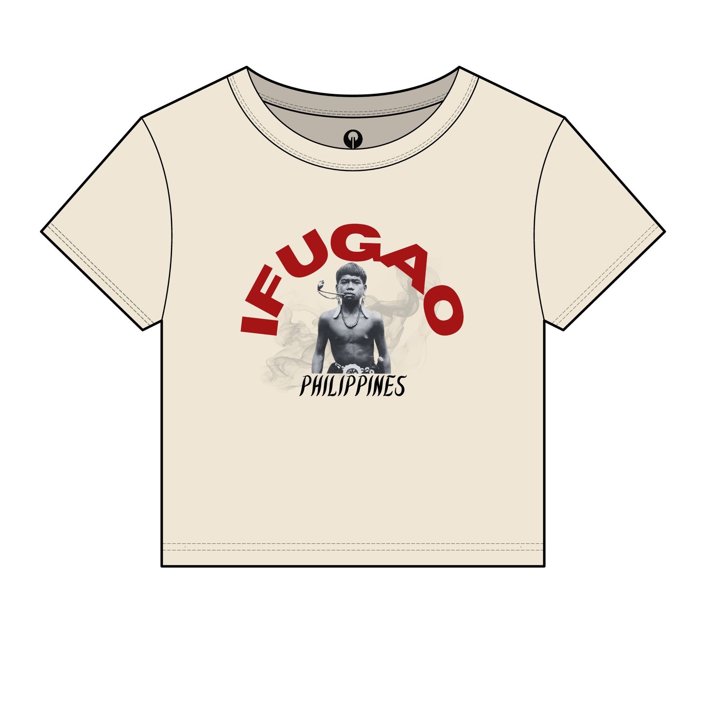 MOTHER LANDS Crop Tee - Red IFUGAO