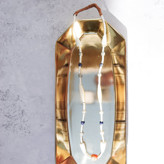 Ibaloi Necklace - White with Blue