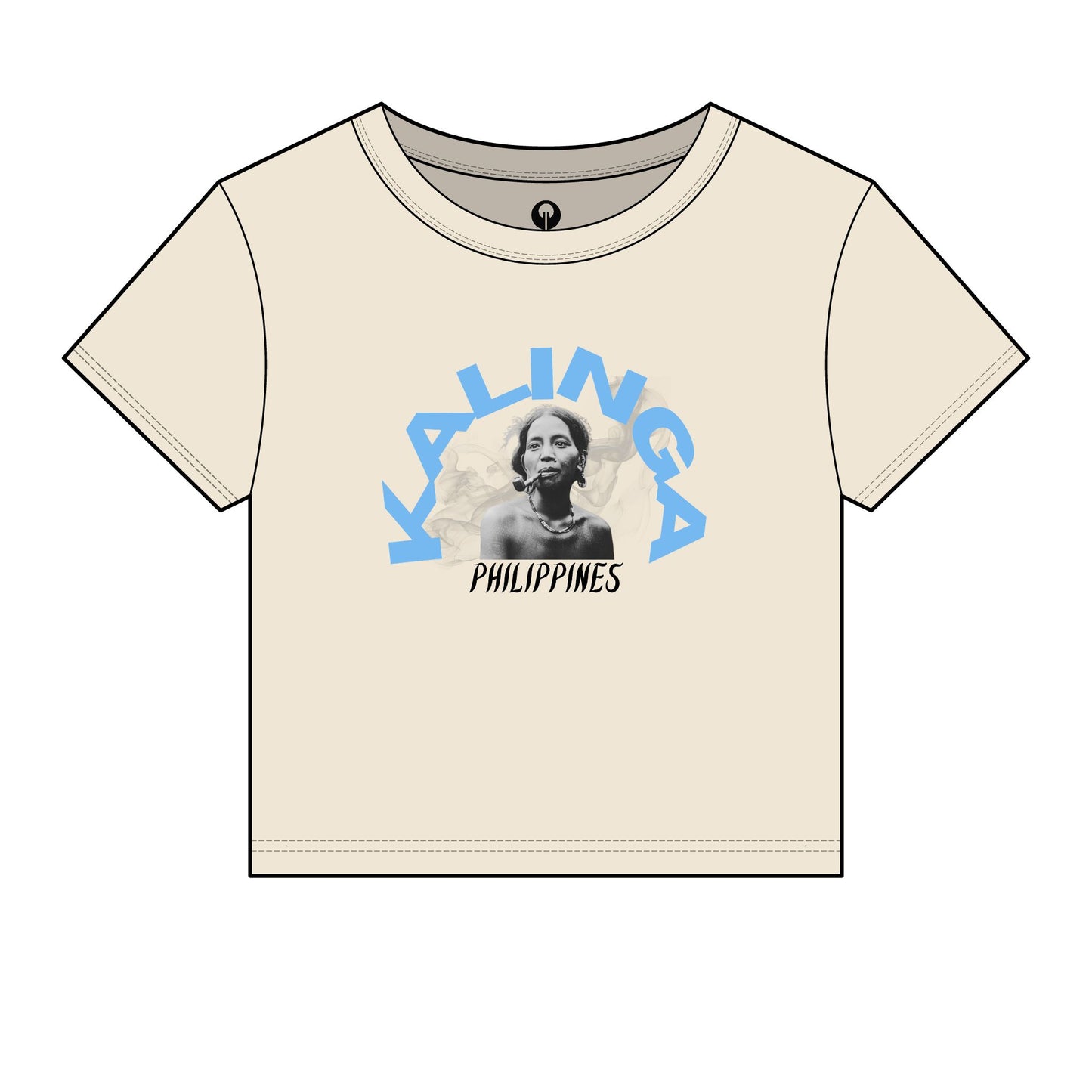 MOTHER LANDS Crop Tee - Blue KALINGA