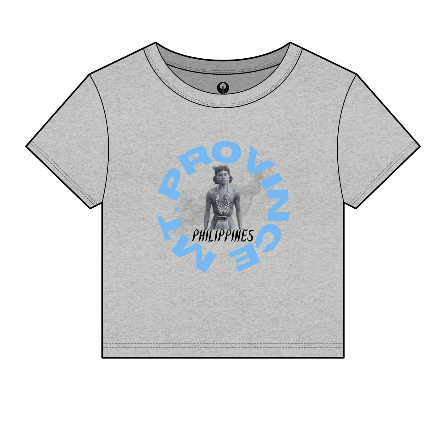 MOTHER LANDS Crop Tee - Blue MT.PROVINCE