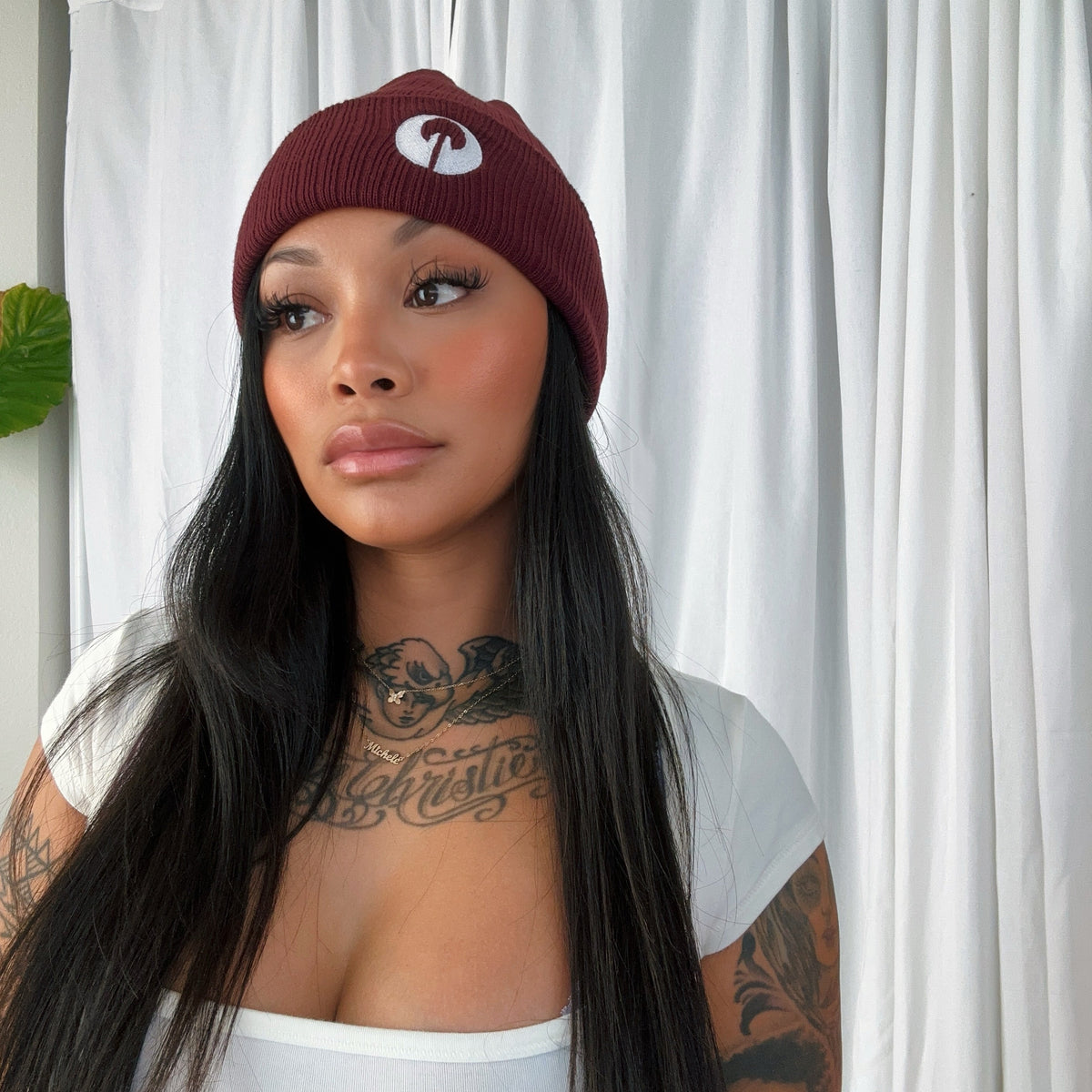 GOOD KARMA BEANIE - Garnet
