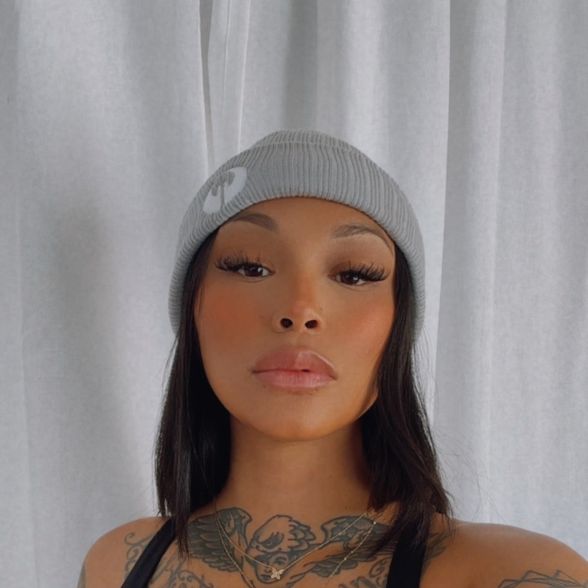 GOOD KARMA BEANIE - Gray