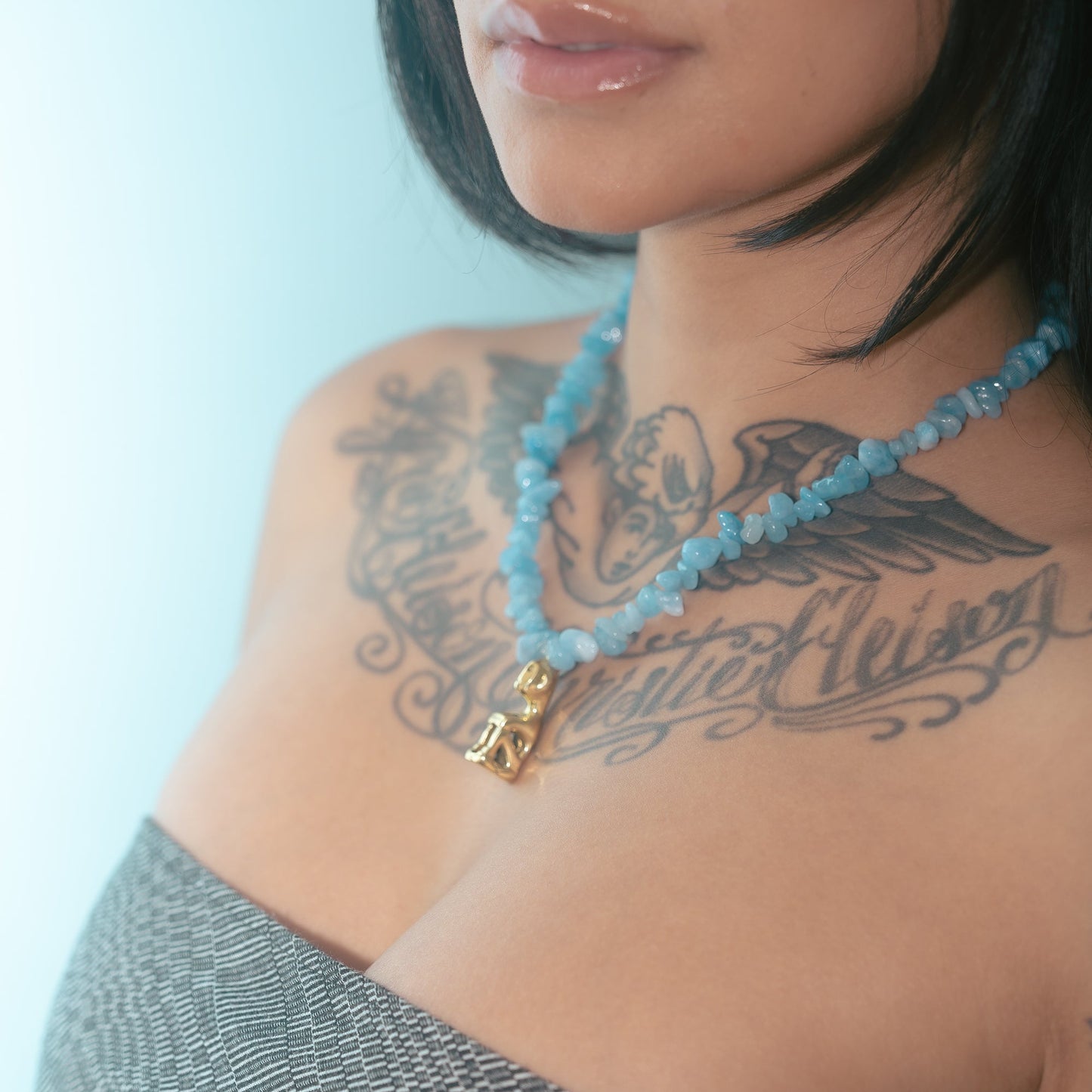 Bulul Necklace - Aquamarine